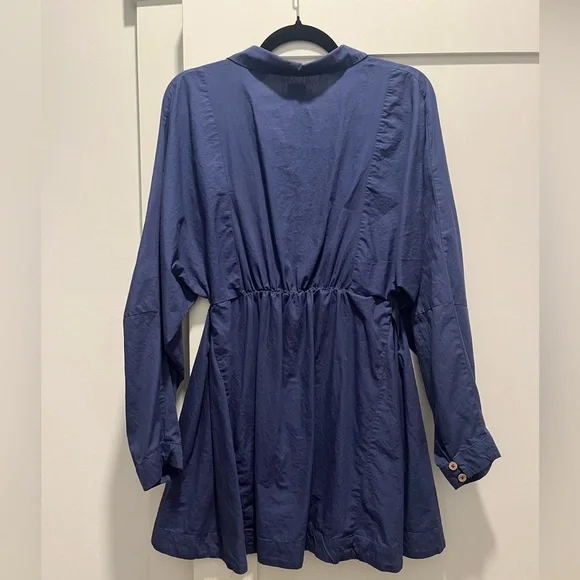 Free People Button Down TShirt Dress - Picture 5 of 6